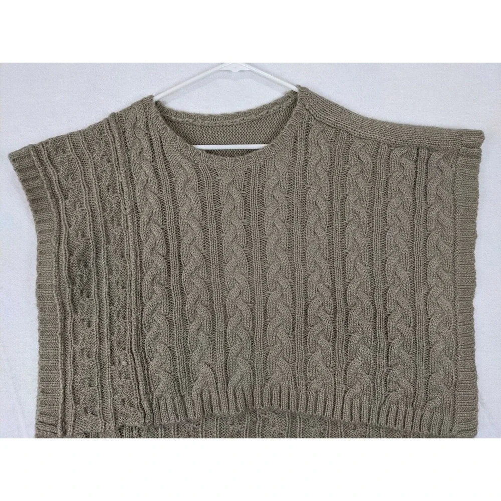 Ann Taylor Loft Sweater Vest Womens Sz‎ XS Tan 100% Acrylic
